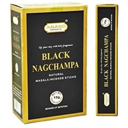 BLACK NAGCHAMPA STICK - BOX DA 12 CONFEZIONI