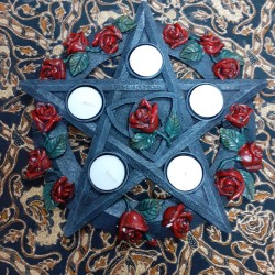 PENTAGRAMMA DA ALTARE CON ROSE