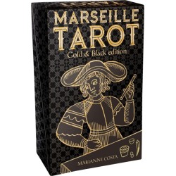 TAROT DE MARSEILLE GOLD & BLACK EDITION 1709 MARIANNE COSTA